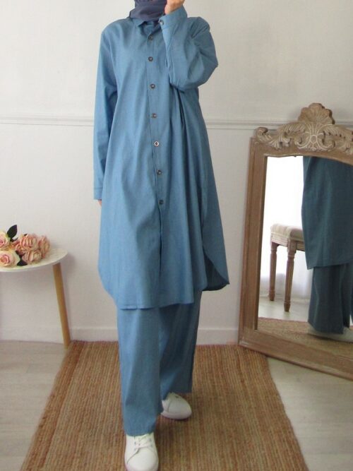 Ensemble Eva - Bleu clair