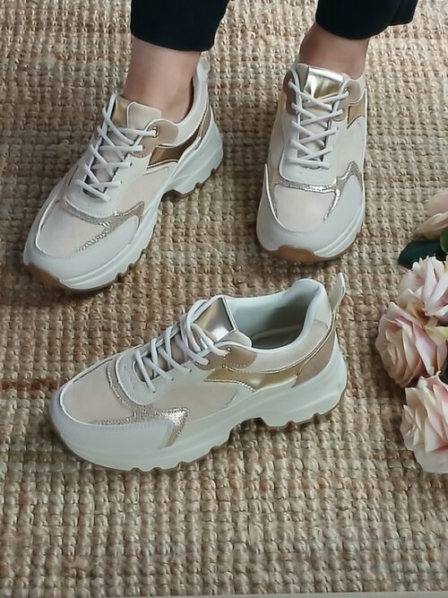 Baskets femme - Beige