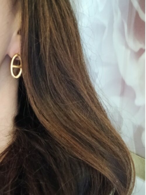 Boucles d'oreilles tendance - Doré