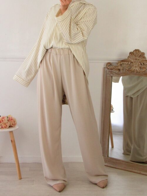 Ensemble printemps - Beige/Blanc