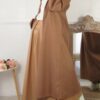 Jupe simili cuir - Camel