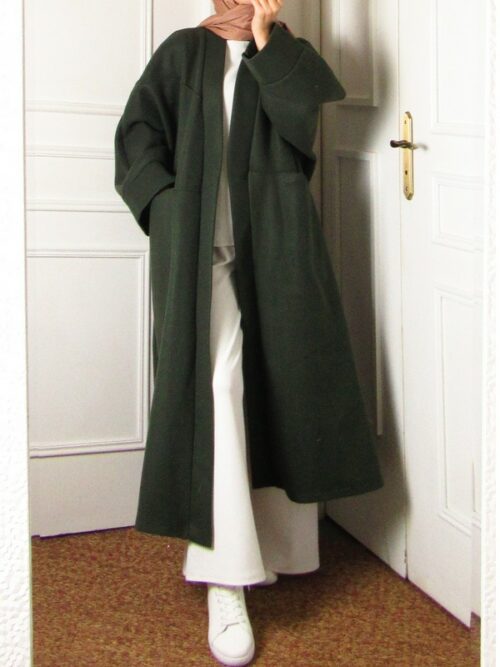 Manteau/Gilet Oversize - Vert kaki
