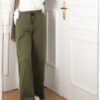 Pantalon coton - Vert kaki