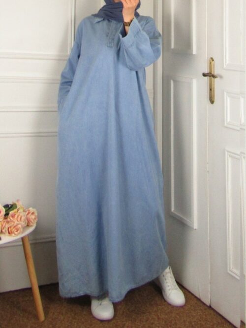 Robe jean - Bleu clair