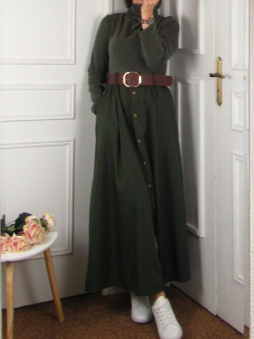 Robe Ada - Vert kaki