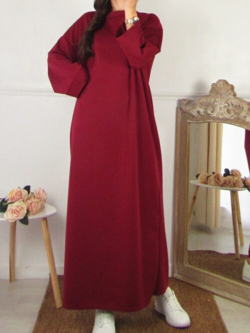 Robe Oversize - Rouge foncé