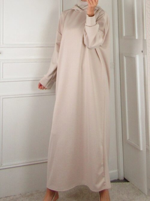 Robe à capuche - Beige