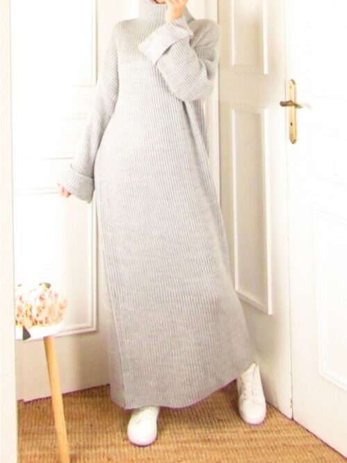 Robe pull Hiver - Gris