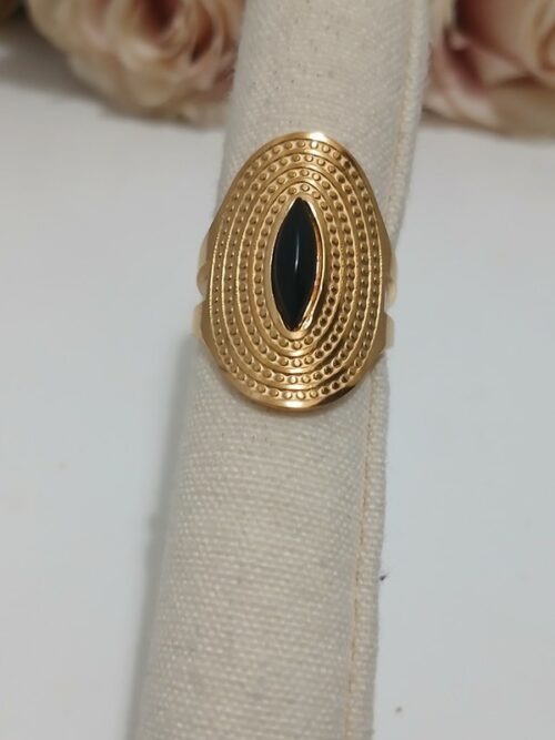 Bague Séphora - Doré/Noir