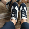 Baskets basses - Noir/Beige
