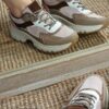 Baskets femme - Rose/Taupe