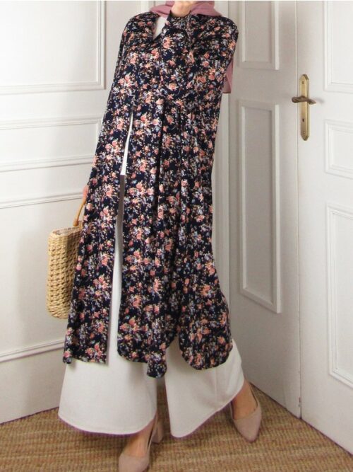 Chemise/Gilet Flora - Bleu nuit