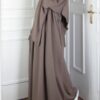 Ensemble avec khimar - Taupe