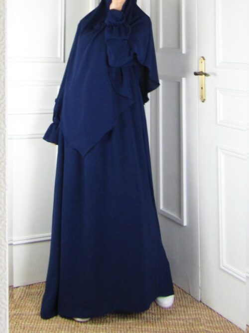 Ensemble avec khimar - Bleu nuit