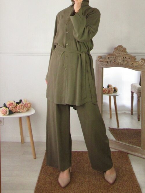 Ensemble Imane - Vert kaki