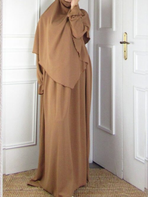 Ensemble avec khimar - Camel