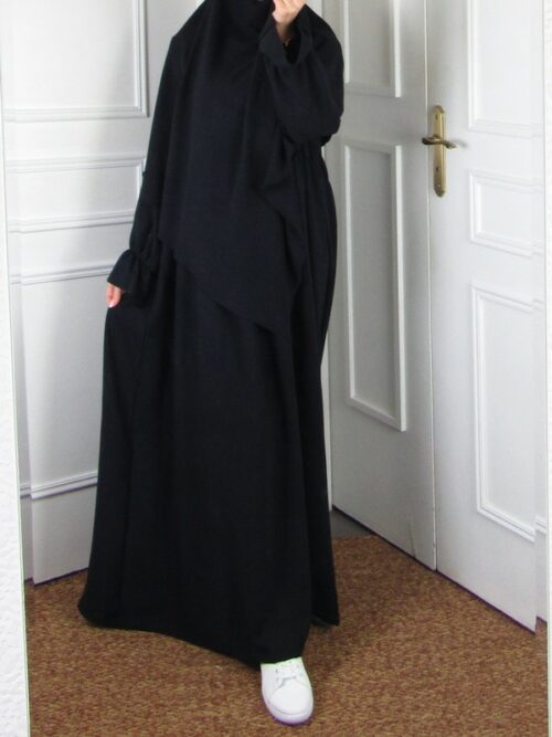 Ensemble avec khimar - Noir