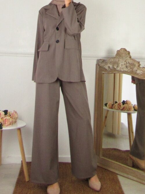 Ensemble Tailleur - Taupe