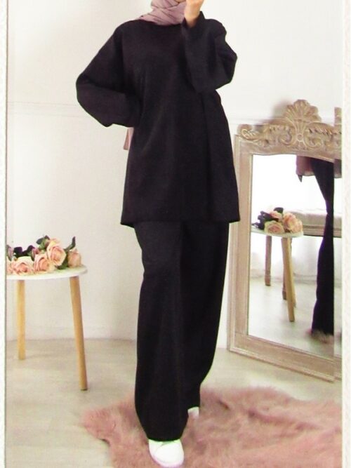 Ensemble en velours - Noir