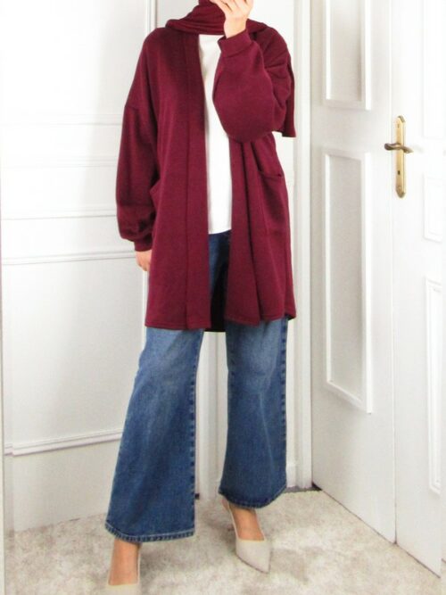 Gilet Automne - Bordeaux