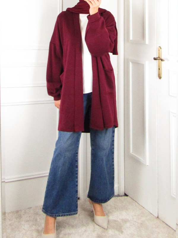 Gilet Automne - Bordeaux