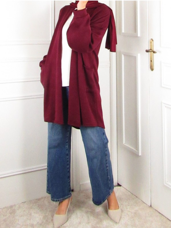 Gilet Automne - Bordeaux