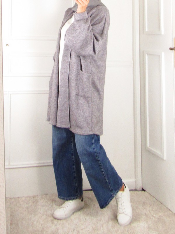 Gilet Automne - Gris chiné