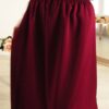 Jupe opaque Emma - Bordeaux