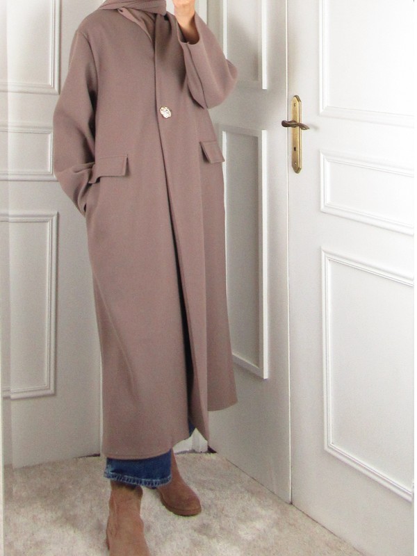 Manteau long femme - Taupe