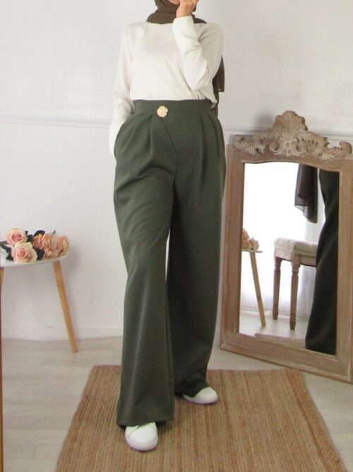 Pantalon élégance - Vert kaki