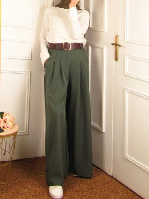 Pantalon élégance - Vert kaki