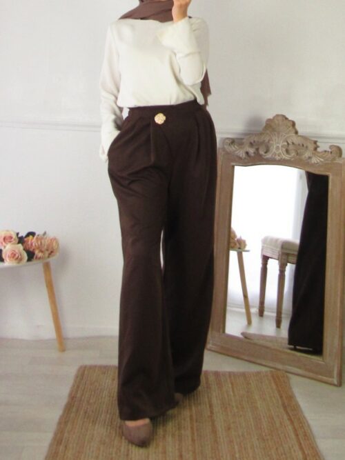 Pantalon élégance - Marron