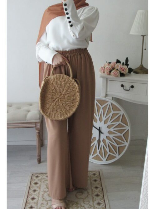 Pantalon palazzo - 5 coloris