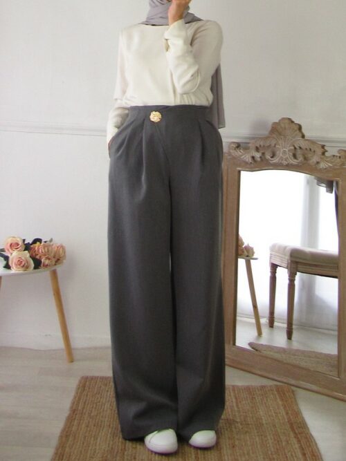 Pantalon élégance - Gris