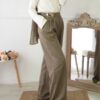 Pantalon taille haute - Taupe