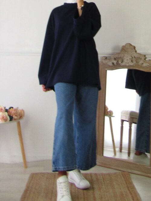 Pull Oversize - Bleu marine