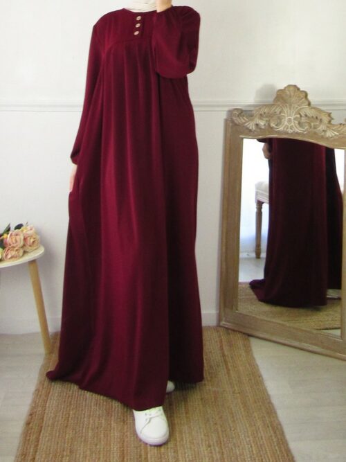 Robe Houda - Bordeaux