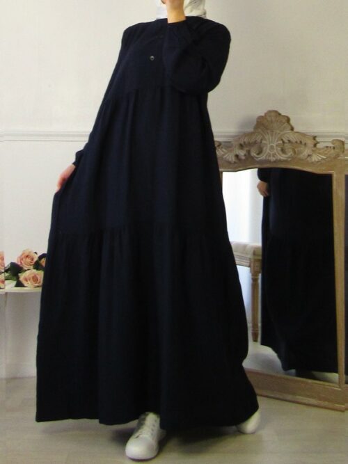 Robe Inès - Bleu nuit