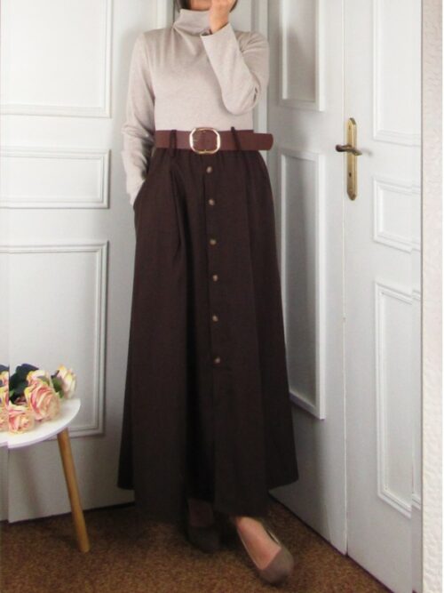 Robe Ada - Beige/Marron
