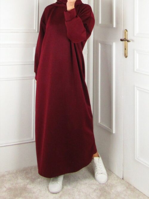 Robe à capuche - Bordeaux