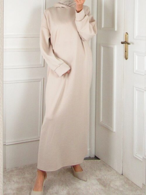 Robe à capuche - Beige