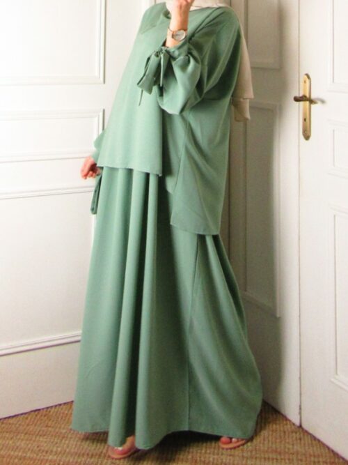 Robe/ensemble Amira - Vert d'eau