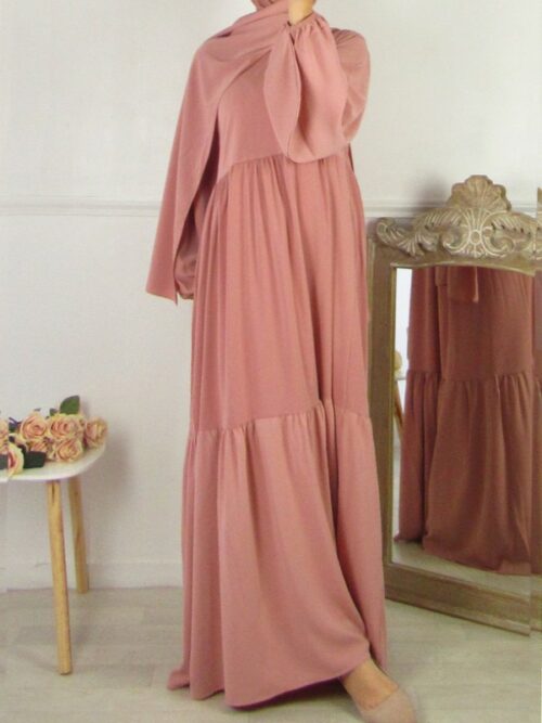Robe Amal - Vieux Rose