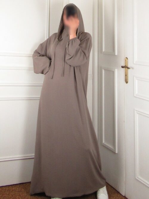 Robe à capuche - Taupe