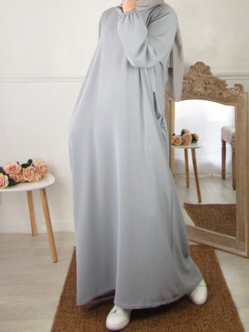 Robe avec poches - Gris