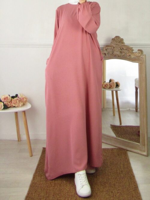 Robe avec poches - Vieux Rose