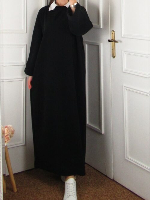 Robe longue casual - Noir