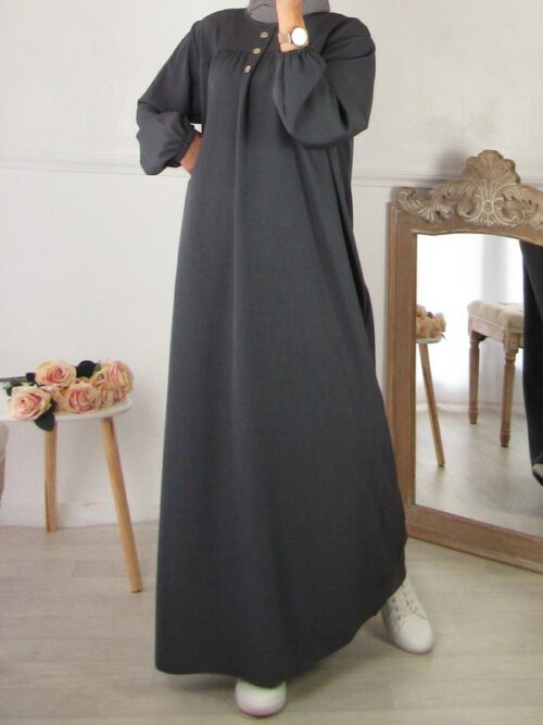 Robe Amalia - Gris souris