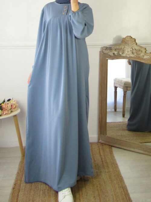 Robe Houda - Bleu jean