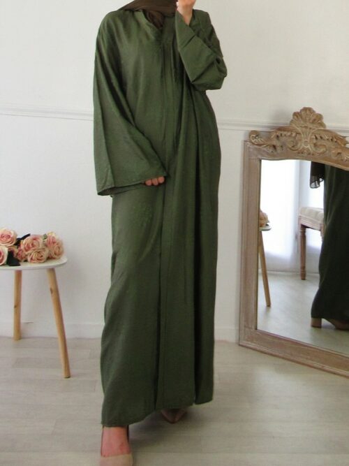 Robe imprimée - Vert kaki